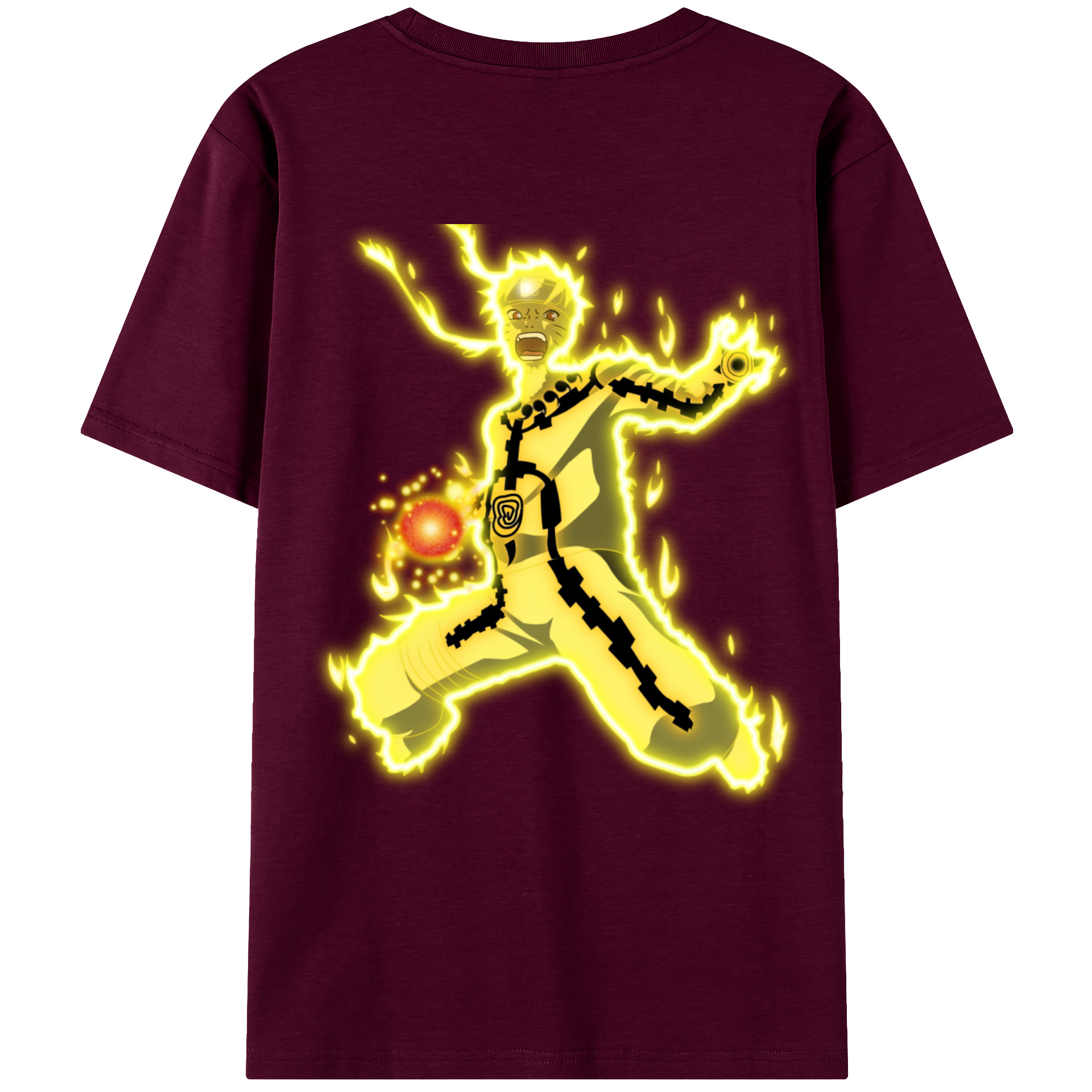 （画像用） NARUTO -ナルト- うずまき ナルト Uzumaki Naruto レディース半袖Tシャツ(バックプリント)